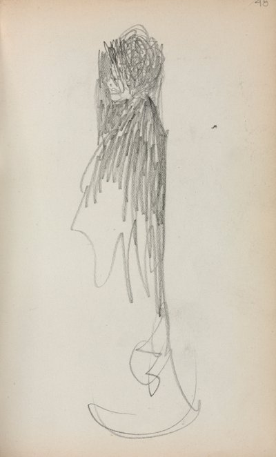 Italian Sketchbook: Standing Woman in Profile by Maurice Brazil Prendergast