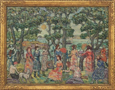 Landscape with Figures by Maurice Brazil Prendergast