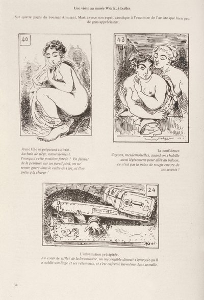 Visit to the Wiertz Museum in Brussels by Maurice Charles Mathieu Bonvoisin