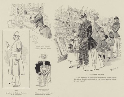 Illustration for The Life of London by Mars by Maurice Charles Mathieu Bonvoisin