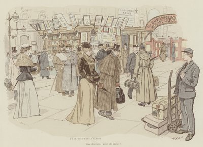 Illustration for The Life of London by Mars by Maurice Charles Mathieu Bonvoisin