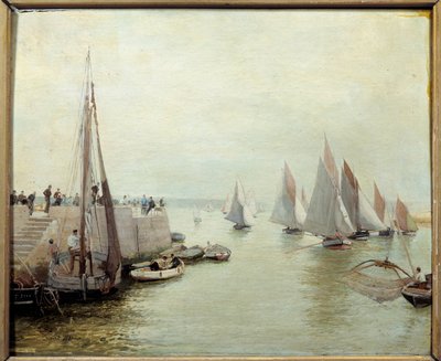 The Return of Fishing in 1880 by Maurice Courant
