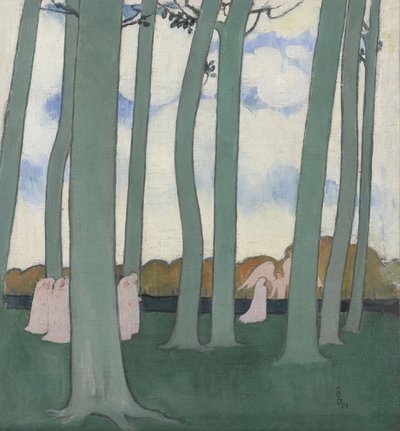 Landscape with Green Trees or Beech Trees in Kerduel by Maurice Denis