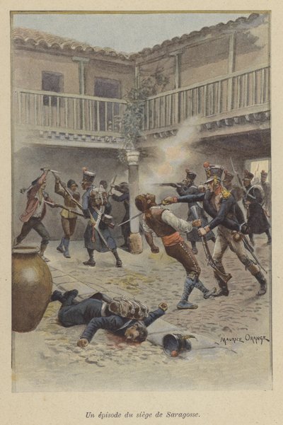An episode during the Siege of Saragossa by Maurice Henri (after) Orange
