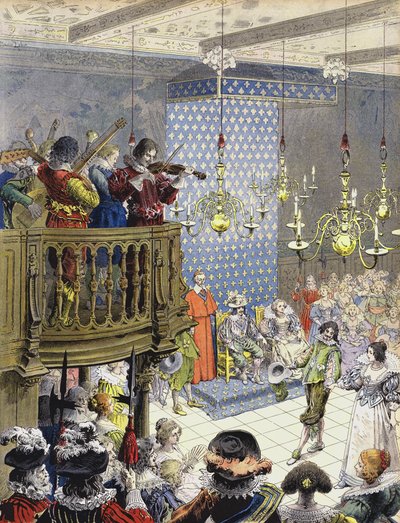 A Ball at Court by Maurice Leloir