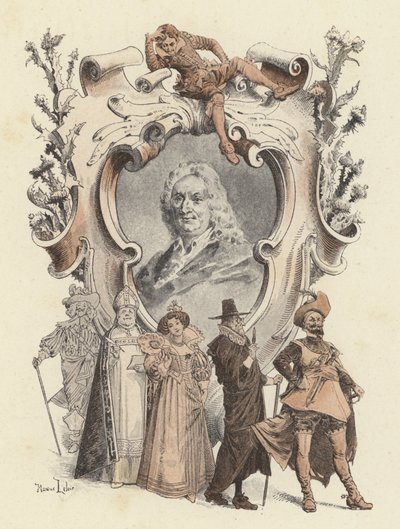 Alain-Rene Lesage, portrait by Maurice Leloir