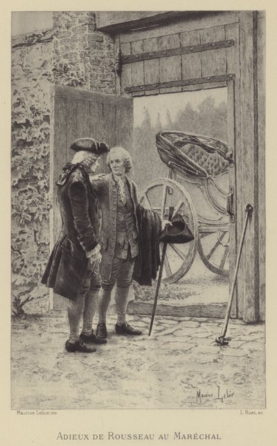 Farewell of Rousseau to the Marshal by Maurice Leloir