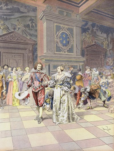 George Villiers, 1st Duke of Buckingham at Court in France by Maurice Leloir