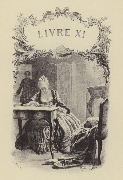 Illustration for Book XI of Les Confessions de Jean-Jacques Rousseau by Maurice Leloir
