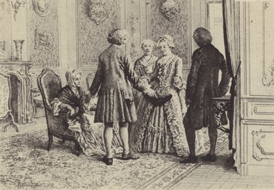Illustration for Book XI of Les Confessions de Jean-Jacques Rousseau by Maurice Leloir