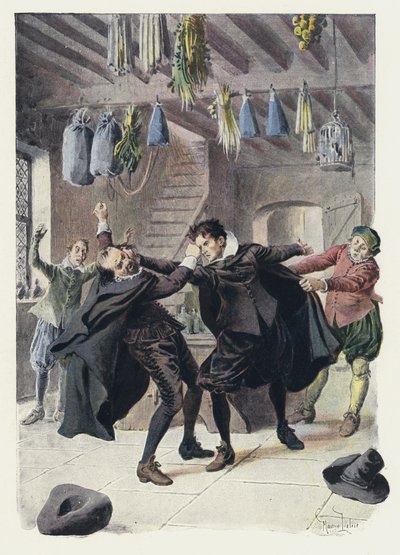 Illustration for Gil Blas by Maurice Leloir
