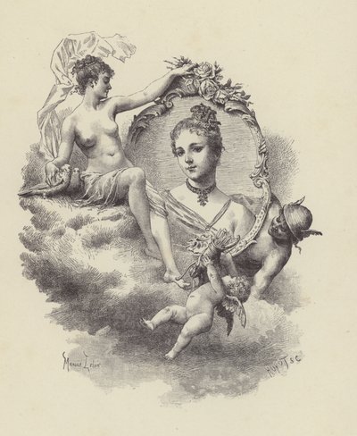 Illustration for Manon Lescaut (engraving) by Maurice Leloir