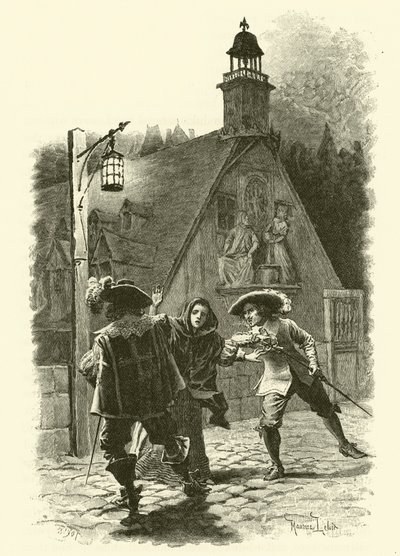 Illustration for The Three Musketeers by Maurice Leloir