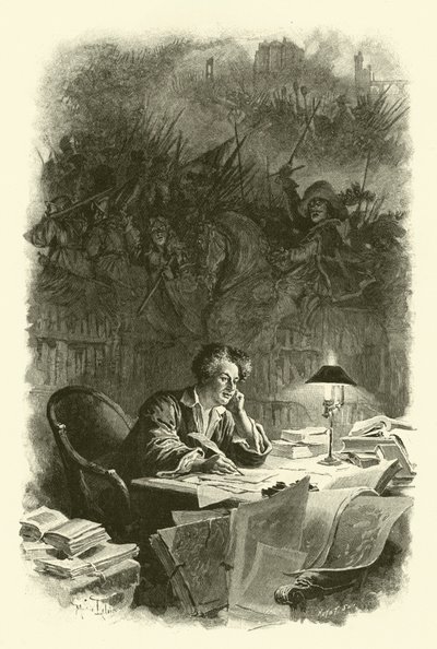 Illustration for The Three Musketeers by Maurice Leloir