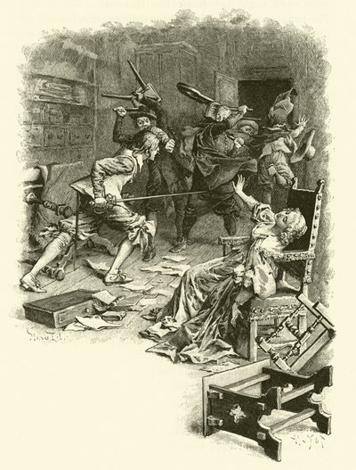 Illustration for The Three Musketeers by Maurice Leloir