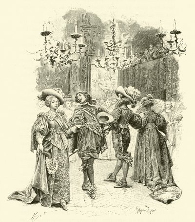 Illustration for The Three Musketeers by Maurice Leloir