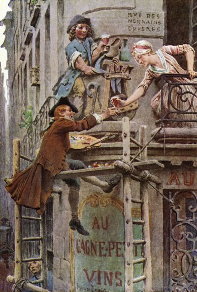 The Sign Painter by Maurice Leloir
