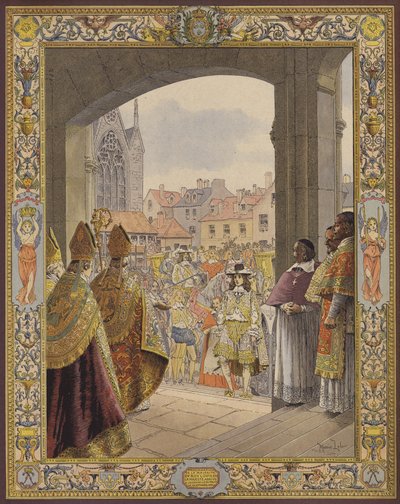 Proclamation of the Majority of King Louis XIV, the Arrival at Sainte-Chapelle by Maurice Leloir