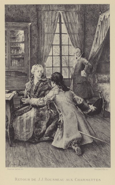 Return of Jean-Jacques Rousseau to Les Charmettes by Maurice Leloir