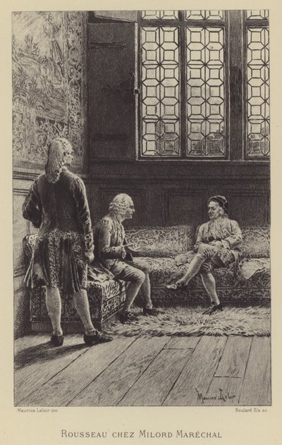 Rousseau visiting Georgel Keith by Maurice Leloir