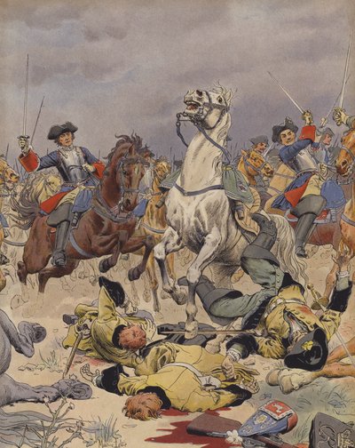 The Battle of Malplaquet, Last Charge of the French Cavalry by Maurice Leloir