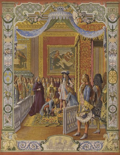 The Lever of King Louis XIV by Maurice Leloir