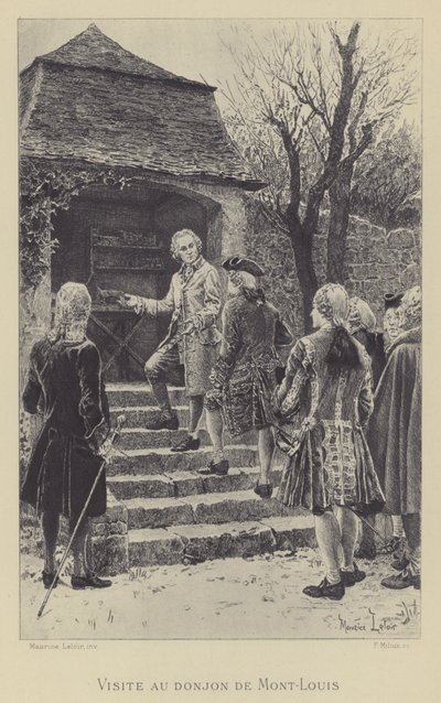 Visit to the keep of Mont-Louis by Maurice Leloir