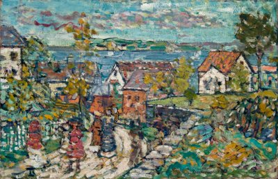 Landscape (Road & Town) by Maurice Prendergast