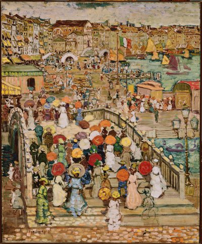 Bridge of Straw by Maurice Prendergast