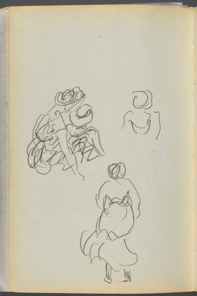 Sketchbook- The Granite Shore Hotel, Rockport: Figures by Maurice Prendergast