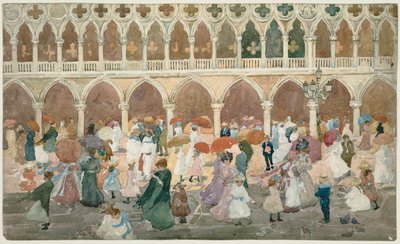 Sunlight on the Piazzetta by Maurice Prendergast