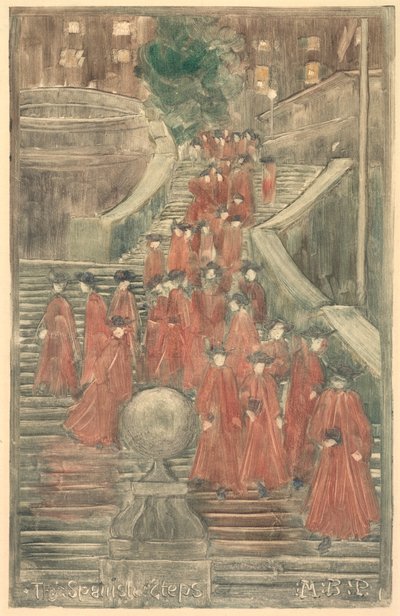 The Spanish Steps by Maurice Prendergast