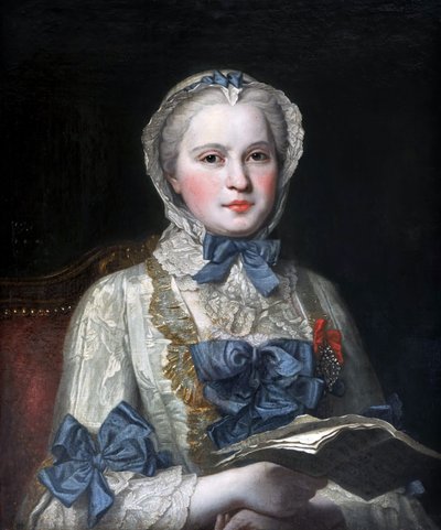 Portrait of Princess Maria Josepha of Saxony by Maurice Quentin de La Tour