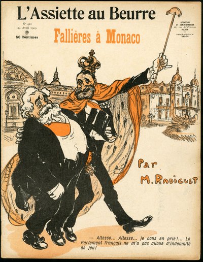 Cover of The Butter Plate, number 421, Satirical in Colors by Maurice Radiguet