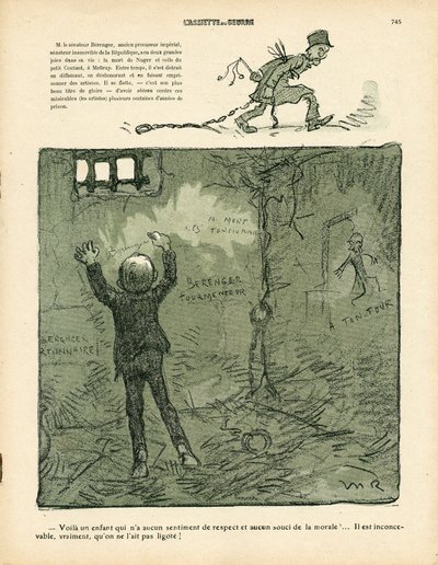 The Butter Plate, number 411, Satirical in Colors by Maurice Radiguet