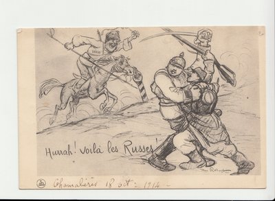 Postcard, Satirical in B&W by Maurice Radiguet