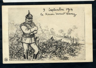 Postcard, Satirical in B & W by Maurice Radiguet