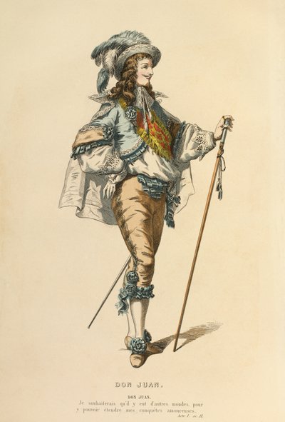 Costume for the role of Don Juan, c.1868 by Maurice Sand