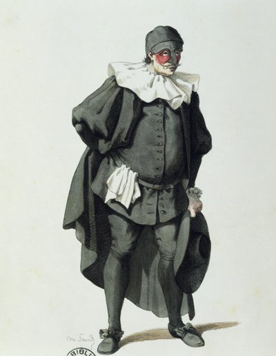 Dottor Balanzone in 1653 by Maurice Sand