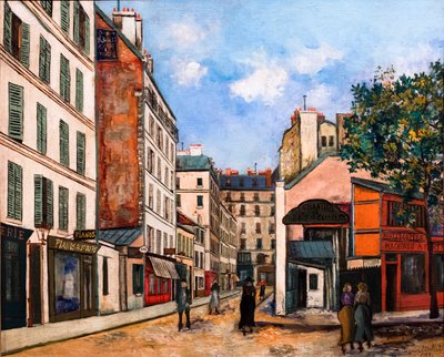 Rue Bayen in Paris, ca. 1915 by Maurice Utrillo