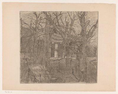 Trees Around a House by Maurits van der Valk (signed by artist)