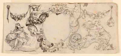 Design for Frieze Decoration, with Alternative Suggestions by Mauro Antonio Tesi
