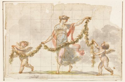 Drawing, Wall Painting, ca. 1820 by Mauro Gandolfi