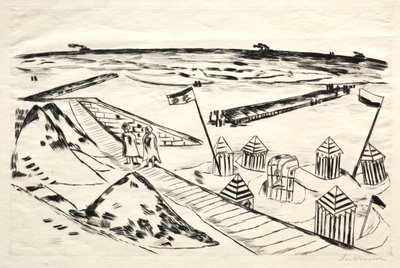 Beach by Max Beckmann
