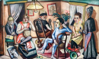 Before the Masked Ball by Max Beckmann