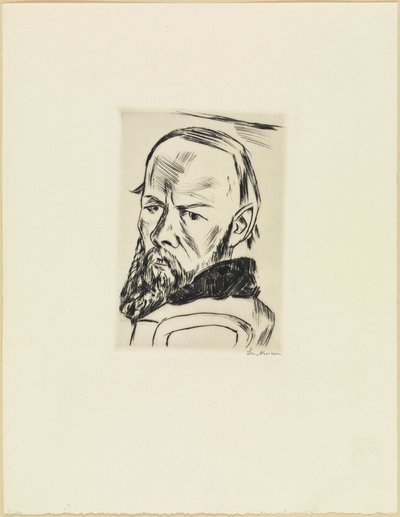 Portrait of Dostoevsky by Max Beckmann