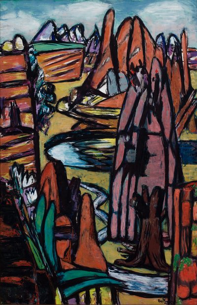 Boulder - Rocky Landscape by Max Beckmann