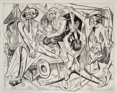 The Night (Plate 7 from: “Hell”) by Max Beckmann