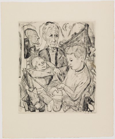 Family Scene (Beckmann Family) by Max Beckmann