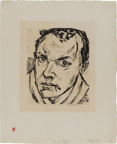 Large Self-Portrait by Max Beckmann